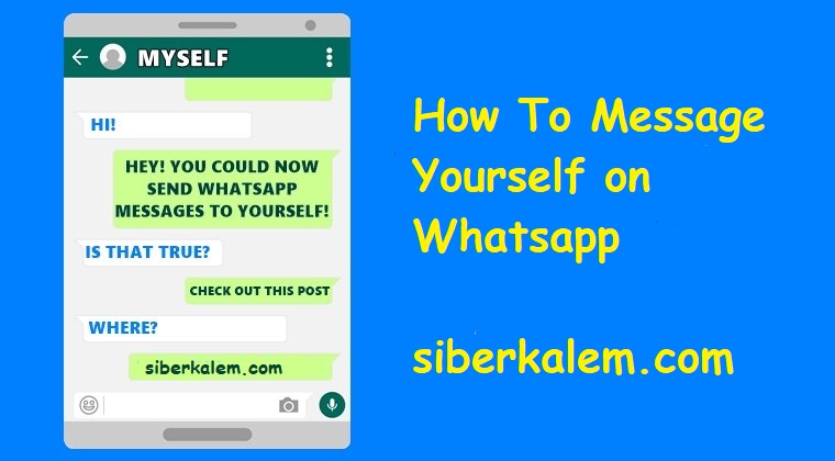whatsap send message to yourself