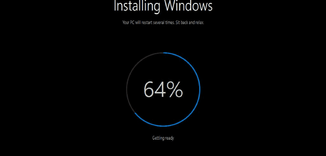 Installing Windows 10 from USB Memory