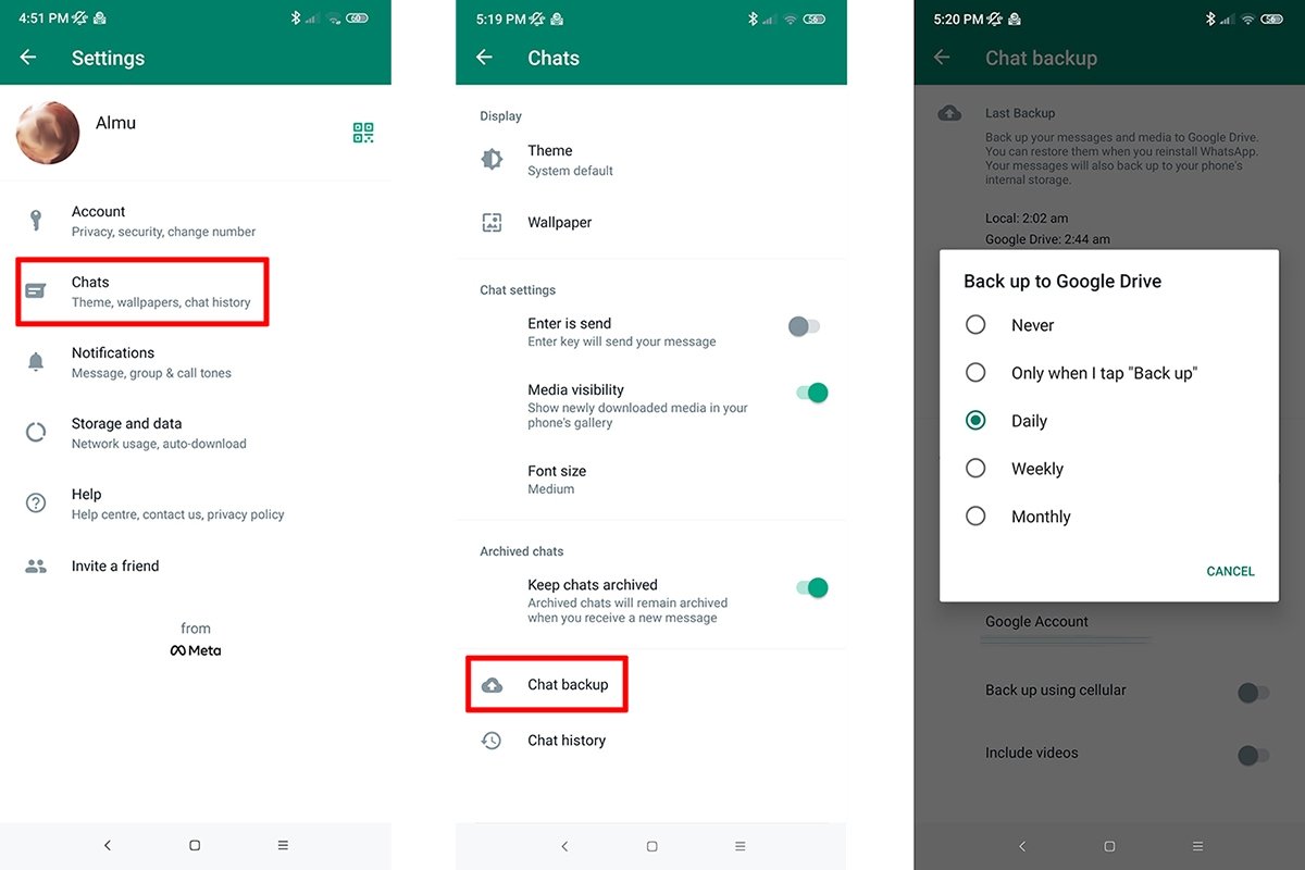 If you enable WhatsApp backup, we can always restore the account
