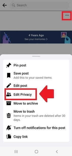 Control the privacy of your posts to control who can see them on Facebook