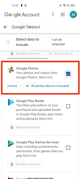 Enable downloading of photos in Google Photos