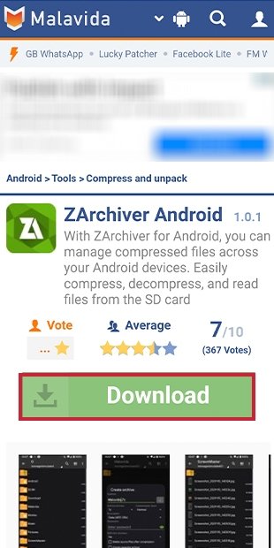 Download Zarchiver for Android