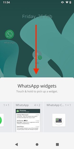 Available WhatsApp widgets