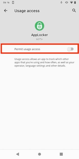 Allow access to usage data