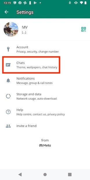Access to chat settings