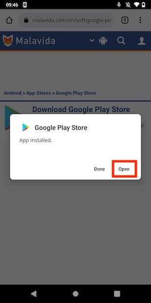Open Google Store
