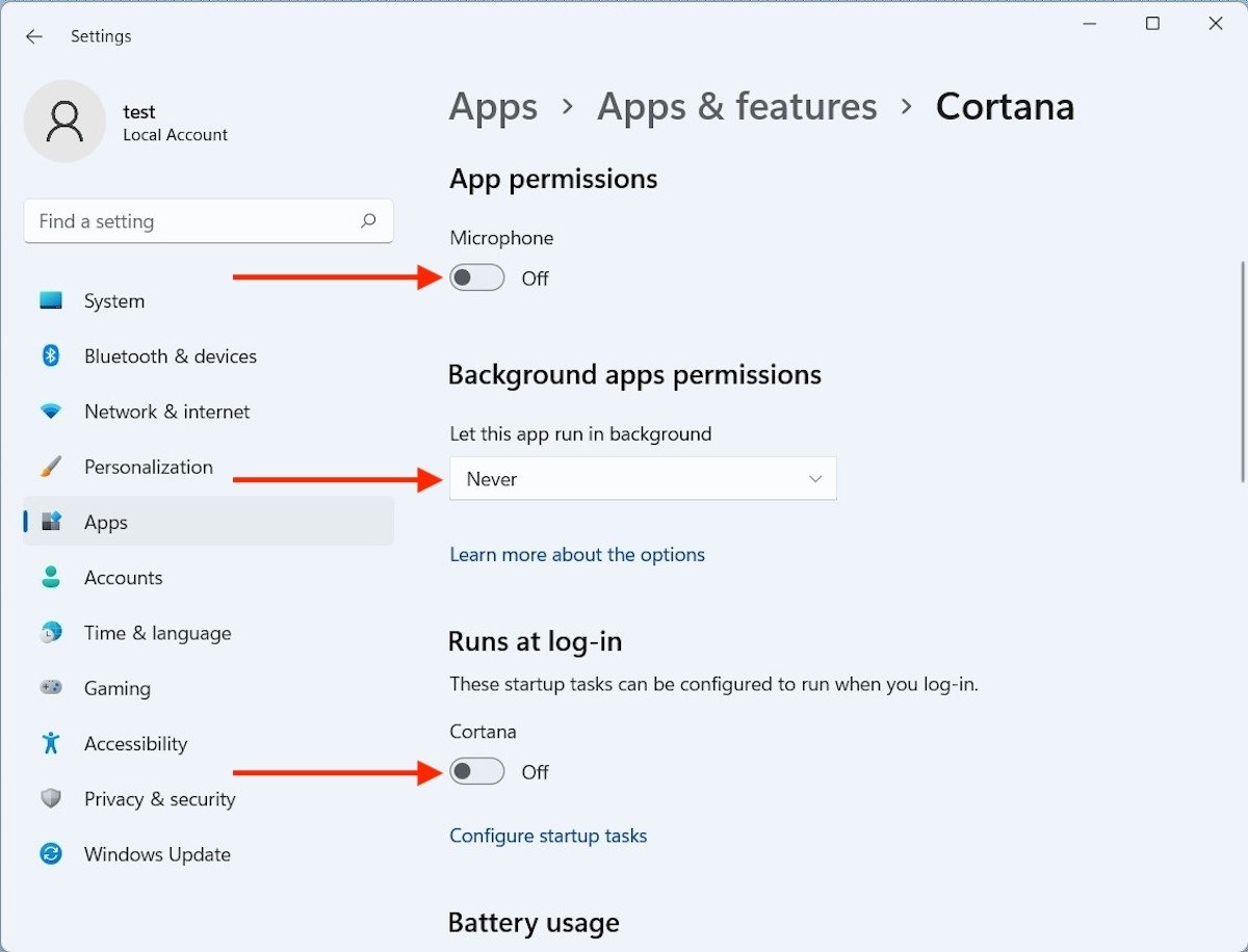 Remove Cortana from the Start menu