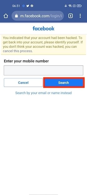 Locate account with phone or email