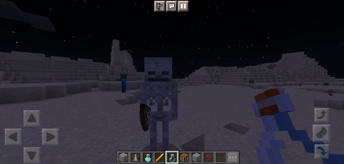Skeleton, one of the most common enemies in Minecraft