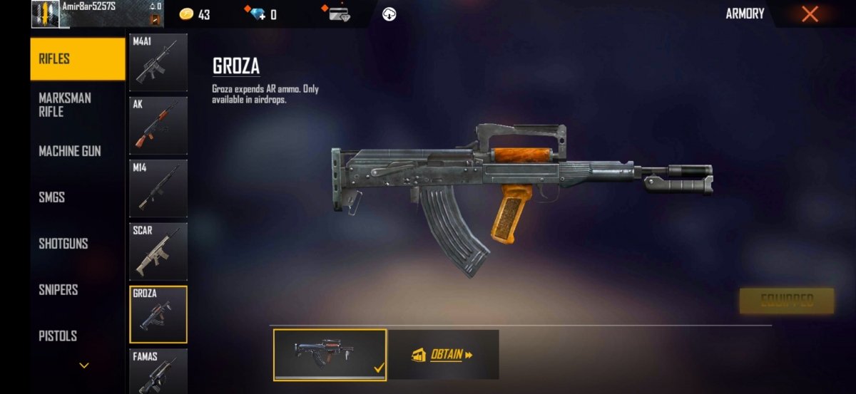 GROZA, stable and optimal rifle for medium and long distances