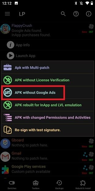 Create APK without ads