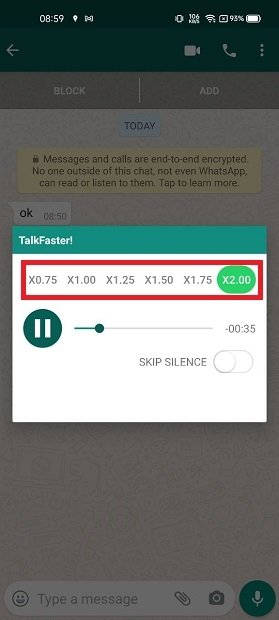 Change audio speed with TalkFaster!