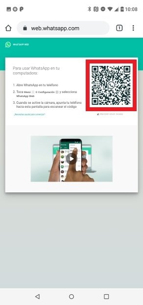 Scan the QR code with your second number