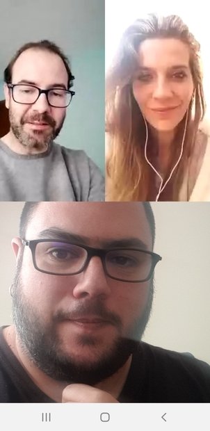 Video call to participants of a connected group