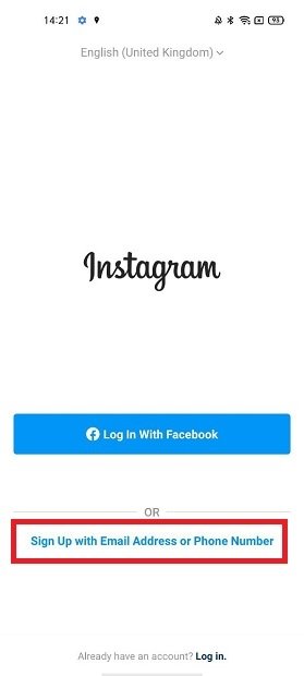 How to log in and sign up on Instagram