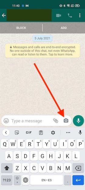 How to send disappearing photos on WhatsApp