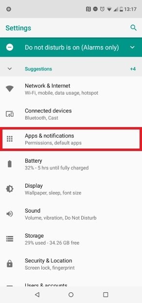 Access to the list of installed apps