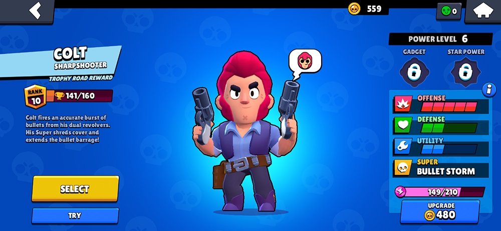 Colt's character page