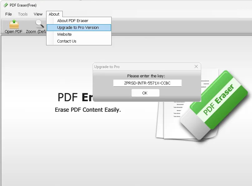 PDF Eraser Pro License