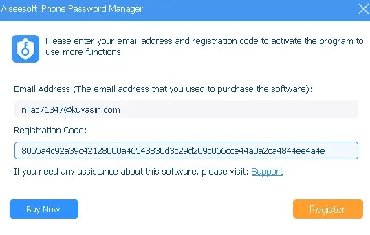 Aiseesoft iPhone Password Manager License Code