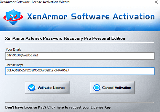 XenArmor Asterisk Password Recovery Pro License
