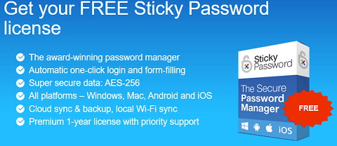 Sticky Password 8.5 Premium Free for 1 Year [Win/Mac/iOS/Android]
