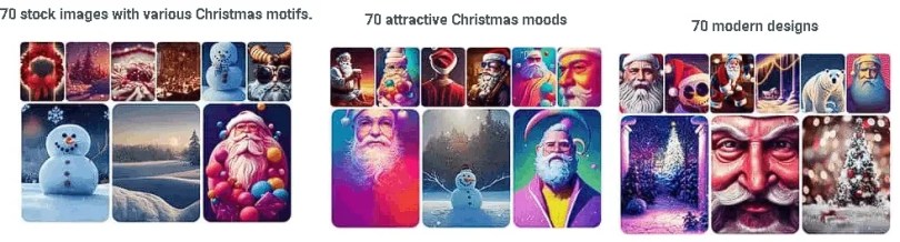 70 Christmas themed images