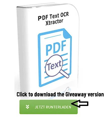 PDF Text OCR Xtractor Giveaway