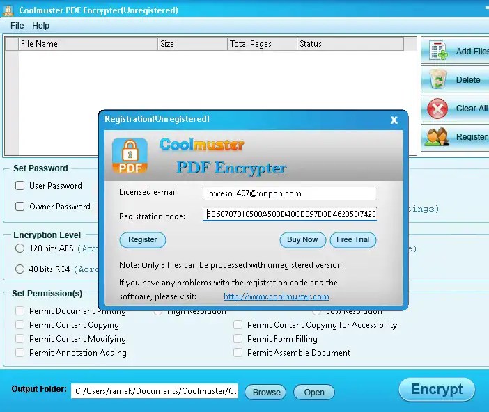 Coolmuster PDF Encrypter License Code