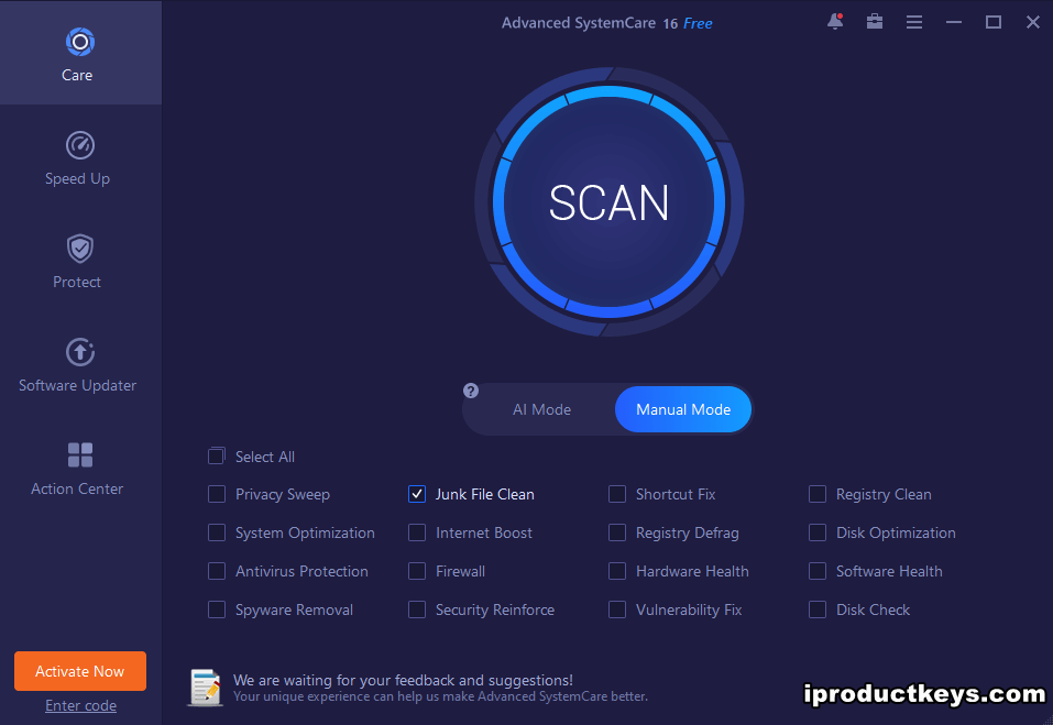 Advanced SystemCare Pro v16 Free 1 Year License
