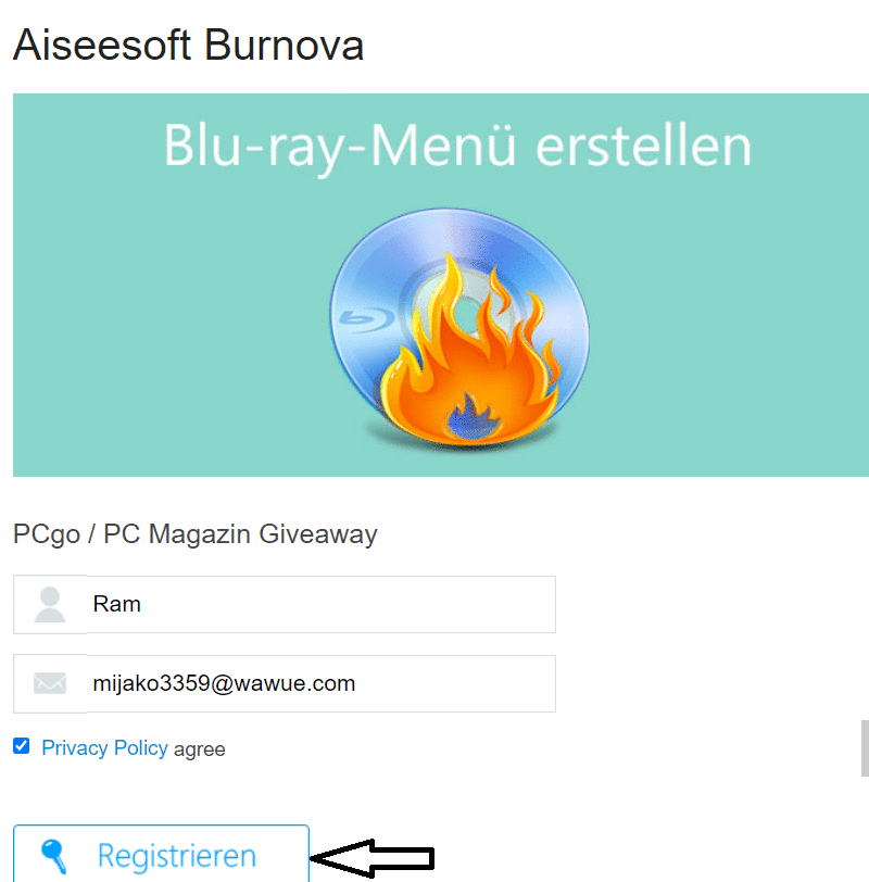 Aiseesoft Burnova License Code