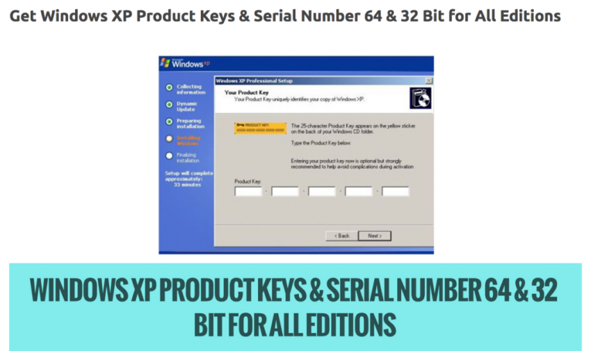 Free Windows XP Product Keys 2024 For All Editions [Working]